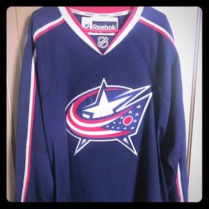OFFICIAL NHL REEBOK COLUMBUS BLUE JACKETS JERSEY